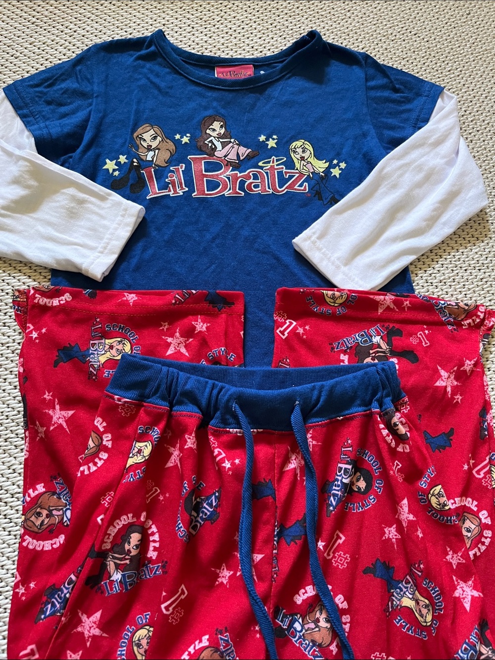 Pajamas Lil Bratz girls new size 4-5 polyester Wormser